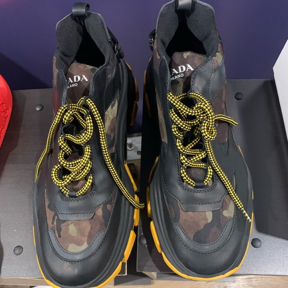 prada pegasus chunky sneakers